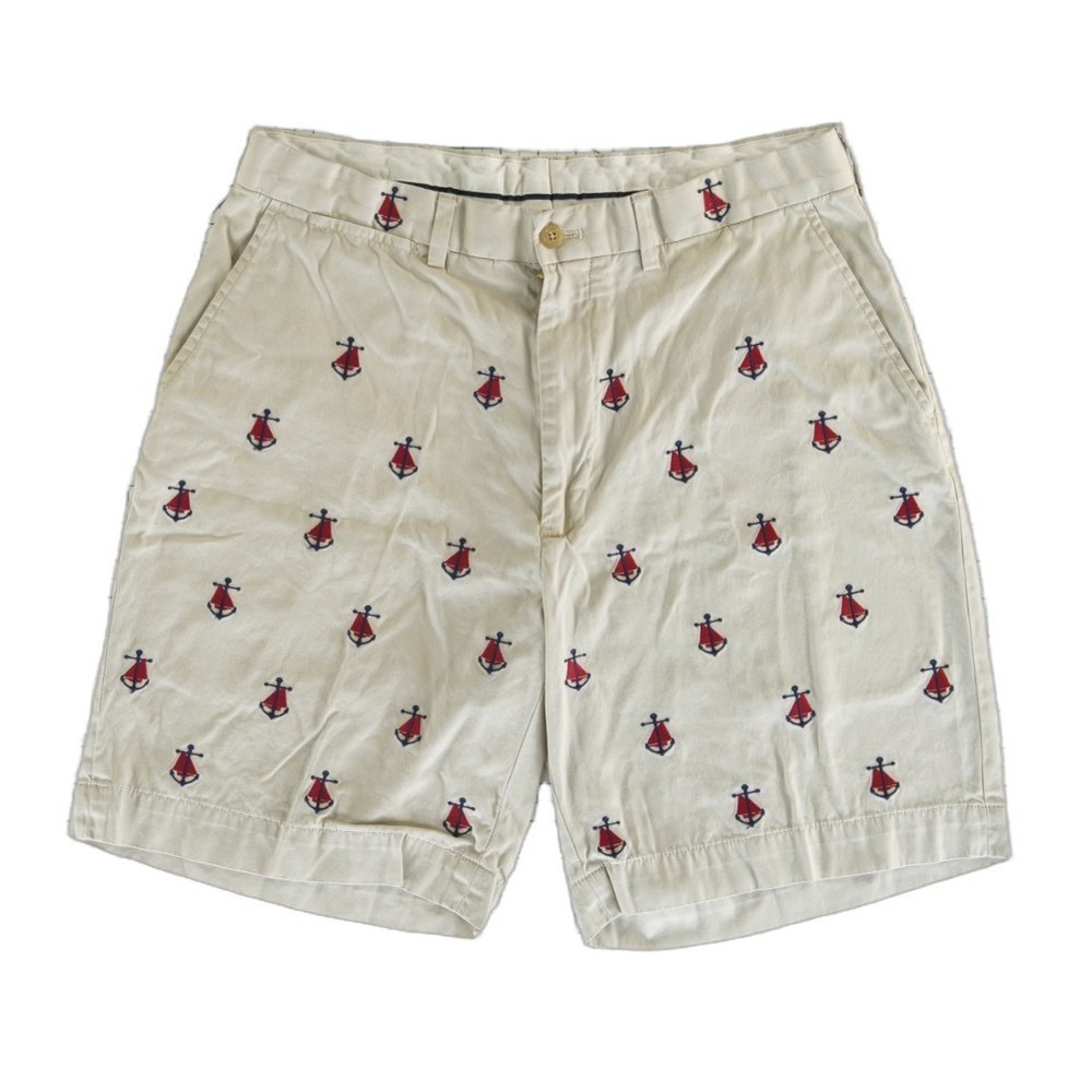 Polo Golf Ralph Lauren Shorts Men's Size 34 Nautical Anchor Sailboat Chino